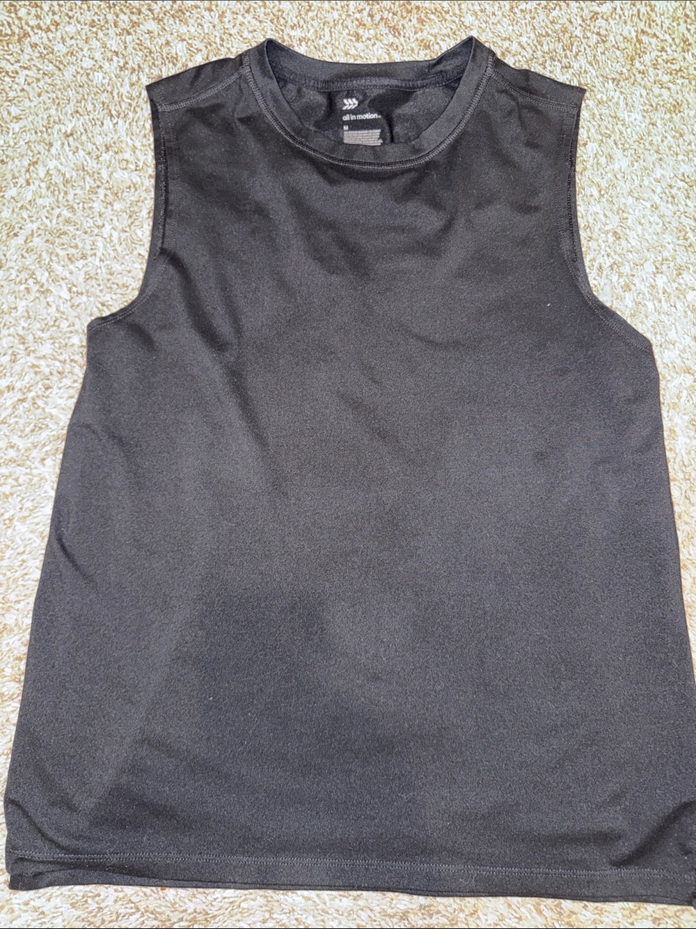 all in motion Black Muscle Tee Tank